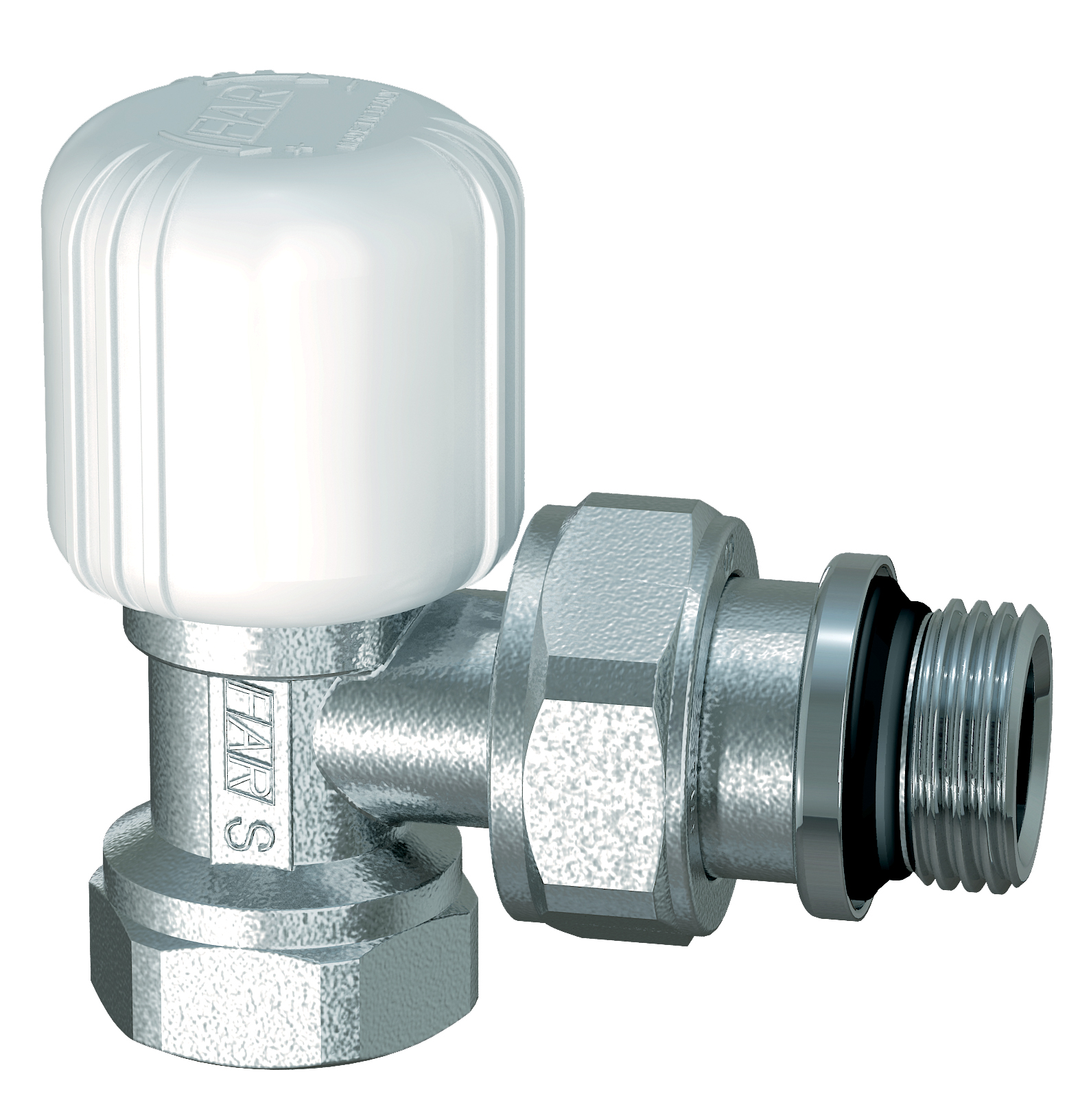 Вентиль регулирующий угловой 3/8” ВР,  EPDM