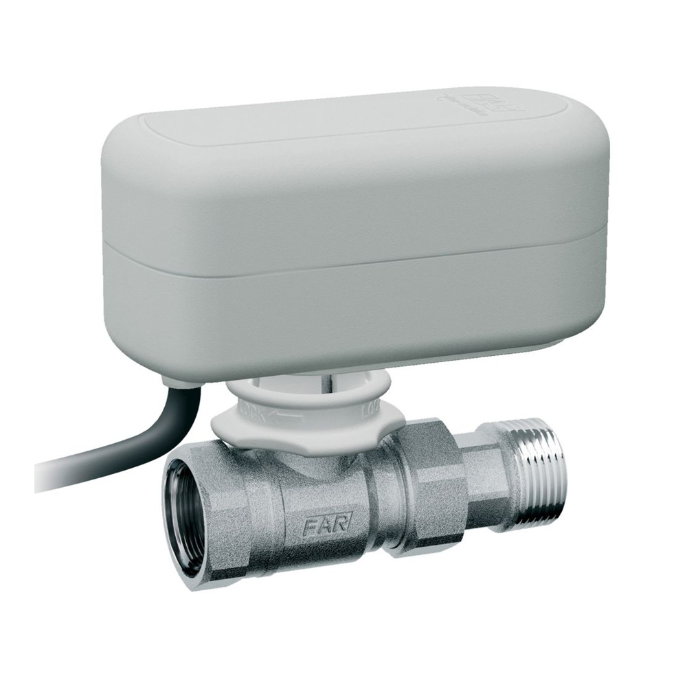 2-х ход. кран, 22,6 куб.м/ч,  1" ВР-американка, с приводом арт.3071 (40сек, 24В)