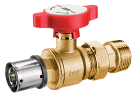 Краны шаровые под термометр, пресс-американка