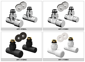 Комплекты угловых дизайн-вентилей