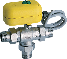 Краны шаровые трехходовые с сервоприводом, 220В