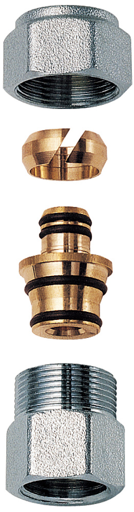 Переходник 3/4" (ВР) с концовкой для м/п труб и труб РЕХ 25х2,5