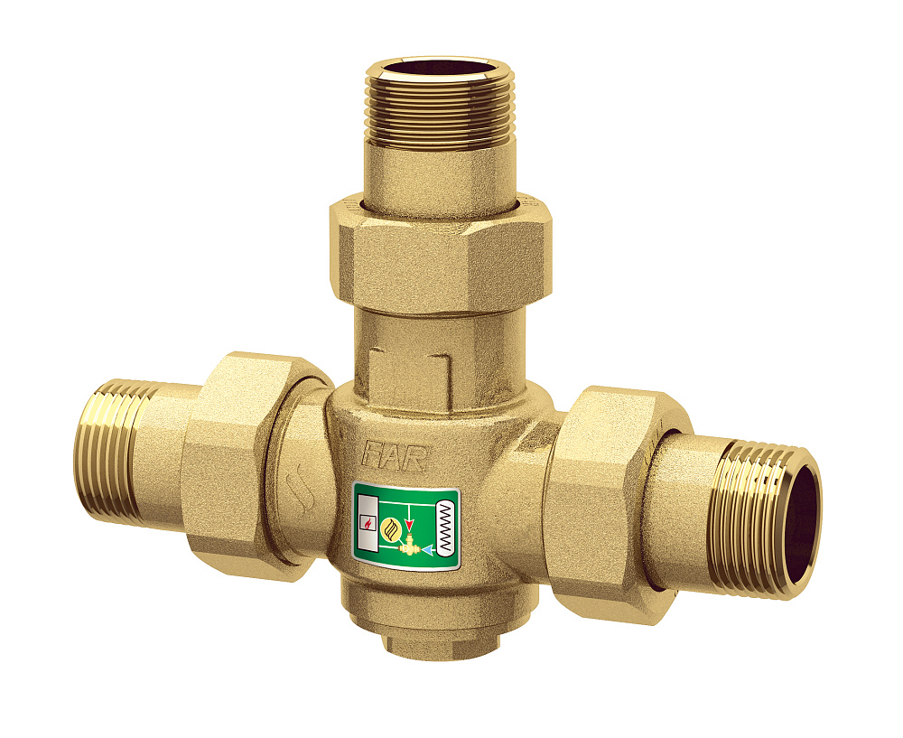 Анти-конденсационный клапан 1" НР, t= 60°C - Kv=11,3